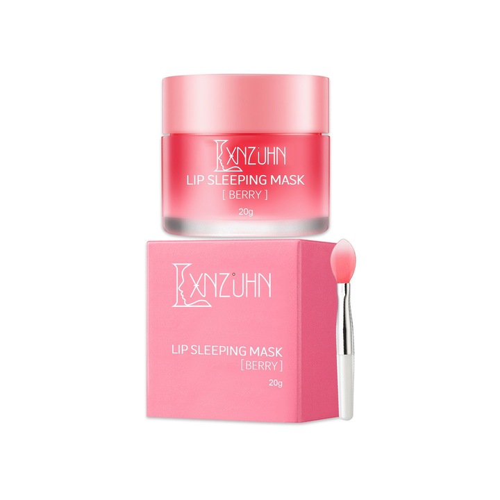 Маска за устни Jelly Repair, LXNZUHN, Ексфолираща, Овлажняваща, 20g, Розова