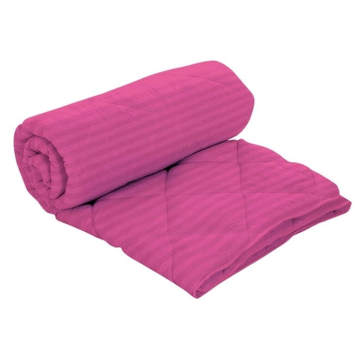 Pilota de iarna, matlasata, umplutura lana, invelis damasc, policoton, 140x210cm, pentru pat single, scilam, Ralex Pucioasa