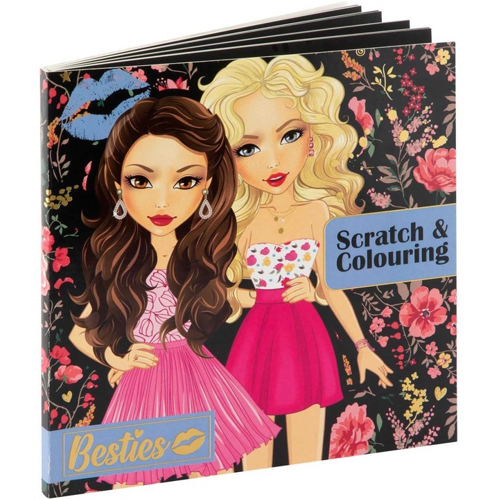 Carte razuibila, besties scratch, 20 x 20 cm