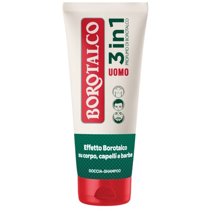 Borotalco 3in1 Uomo Profumo Di Borotalco tusfürdő 200 ml