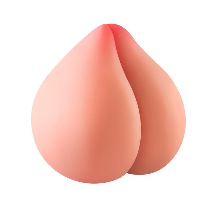 Masturbator pentru barbati, Peach, TPE, culoare carne, 9x10cm