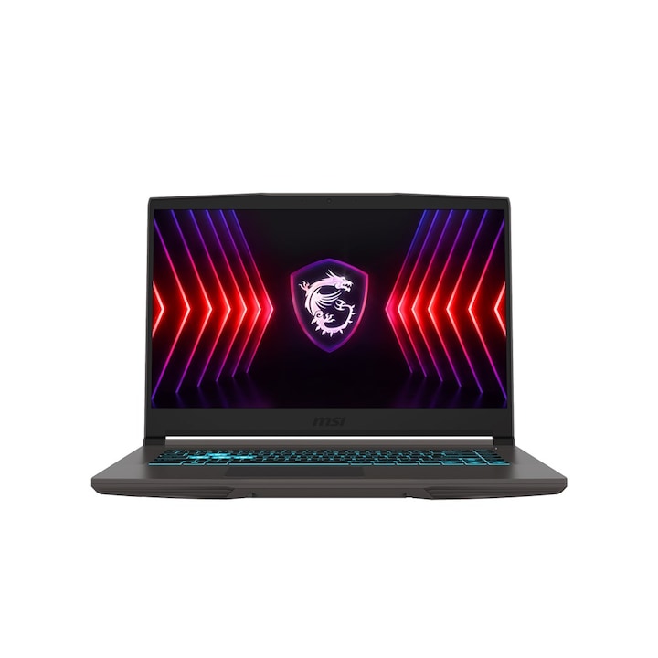 MSI Thin 15 laptop, 15,6 hüvelykes Full HD, Intel® Core™ i5 12450H 4,4 GHz-ig, 16 GB RAM DDR4 3200, 512 GB SSD, NVIDIA® GeForce® RTX 2050 4 GB, Free Dos, szürke DDR4