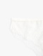 KOTON, Chiloti brazilieni cu dantela, Alb, XS