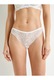 KOTON, Chiloti brazilieni cu dantela, Alb, XS