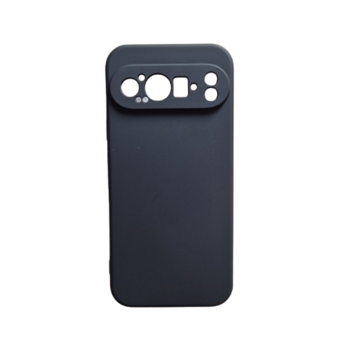 TPU Soft Velvet tok, amely kompatibilis a Google Pixel 9 Pro telefonnal, fekete