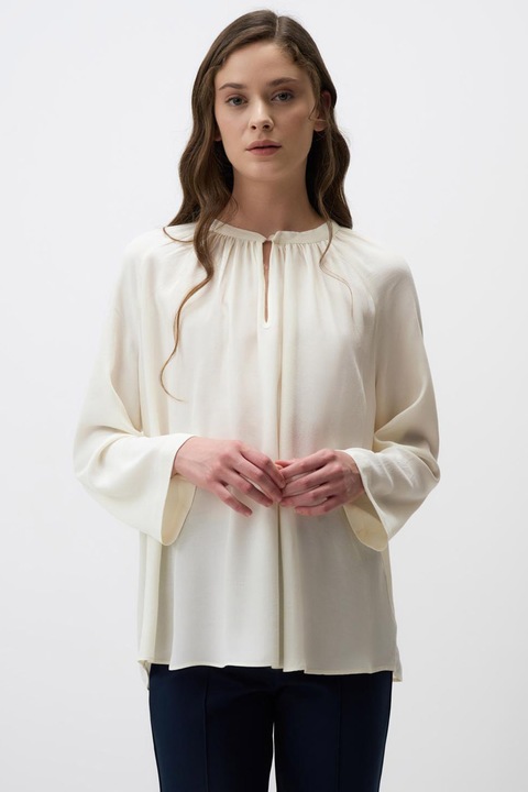 JIMMY KEY, Bluza-tunica cu croiala lejera, Alb