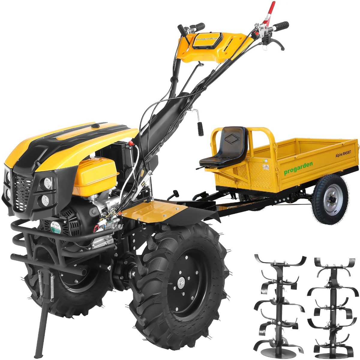 Motocultor ProGARDEN Campo 1873V2 Alpine, motor 18 CP, benzina