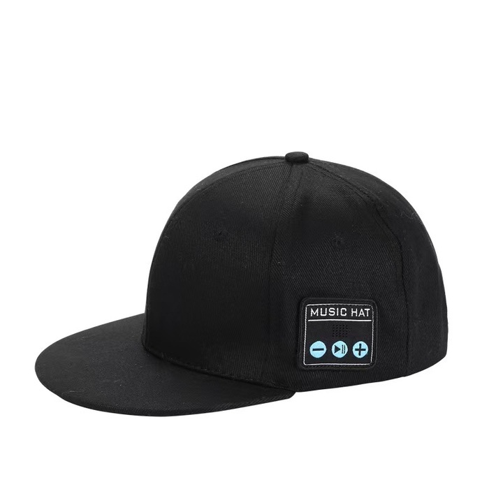 Bluetooth hangszóró, Bluetooth sapka - 45679, Fekete, M/L