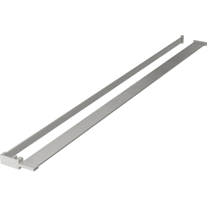 Mexen опора за душ стена с държач за кърпи, четкан никел - 800-02-97