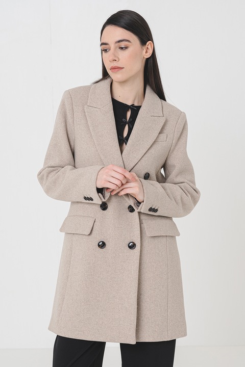 Stefanel, Sacou din amestec de lana, Bej