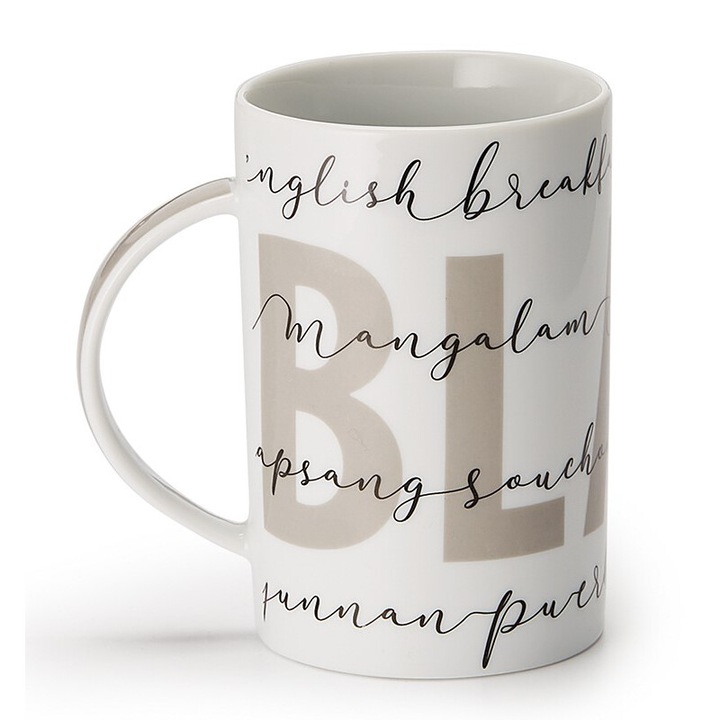 Cana - Black Tea, Portelan, 300 ml, Alb