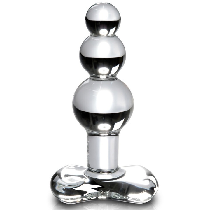 Masajer cristal, icicles, model N. 47, 14.5 cm x 3.5 cm