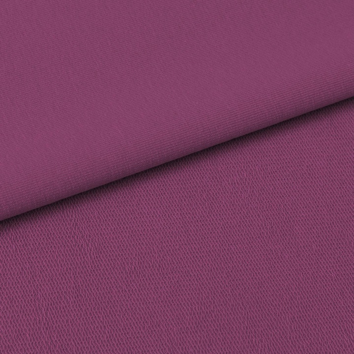 Material textil, Tricot french terry, Tricot trening uni culoare Scarlet, bumbac 95%, elastan 5%