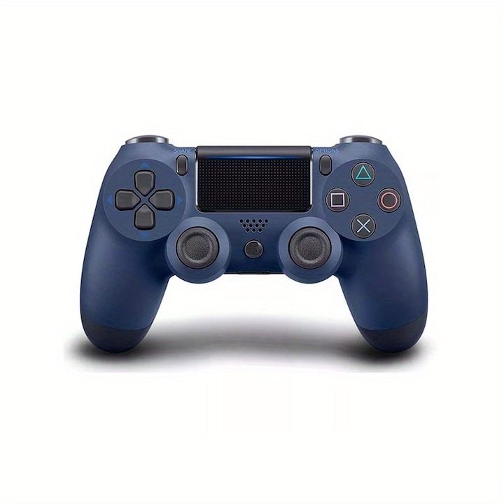 Vezeték nélküli gamepad PlayStation 4/4Pro/Slim konzolhoz, dupla vibráció, giroszkóp érzékelő, kék