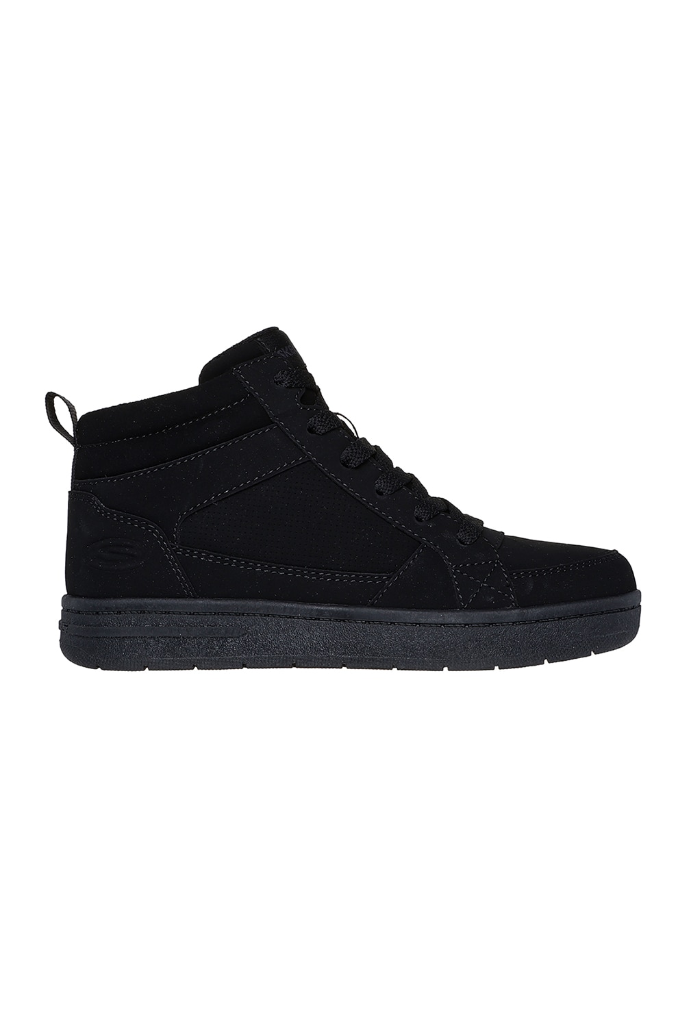 Skechers, Pantofi sport inalti din piele intoarsa Smooth Street Cozy, Negru, 29 EU
