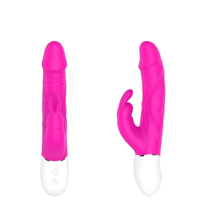 S-HANDE SHD-S149 vibrátor, 2x9 vibrációs mód, lila rózsaszín, 213x67x40mm