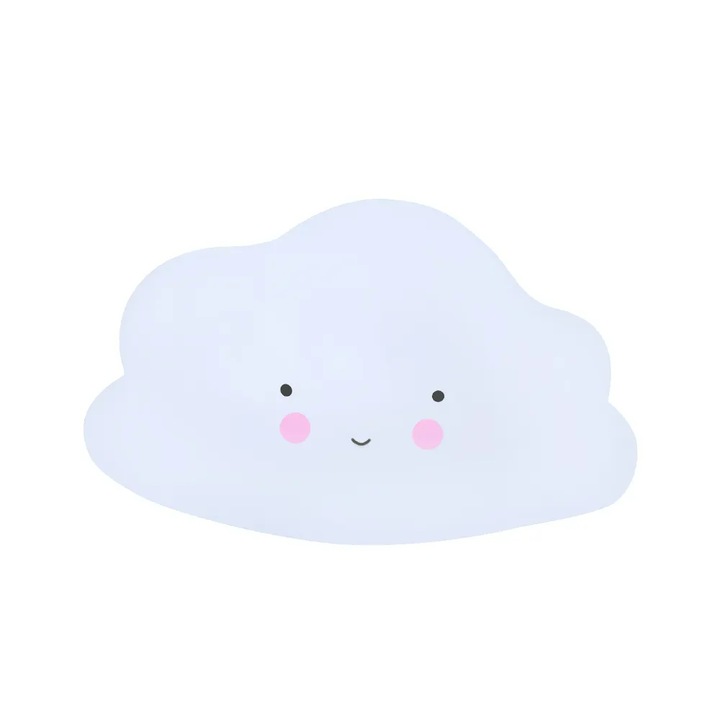 LED-es éjszakai lámpa felhő formájú - dekoratív világítás a gyerekszobába, imádnivaló design és pihentető fény a nyugodt alvásért