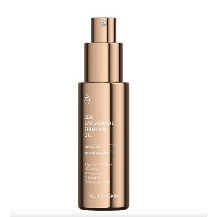 Ulei facial pentru fermitatea tenului, Allies of Skin CE 15 Bakuchiol Firming Oil, 30ml
