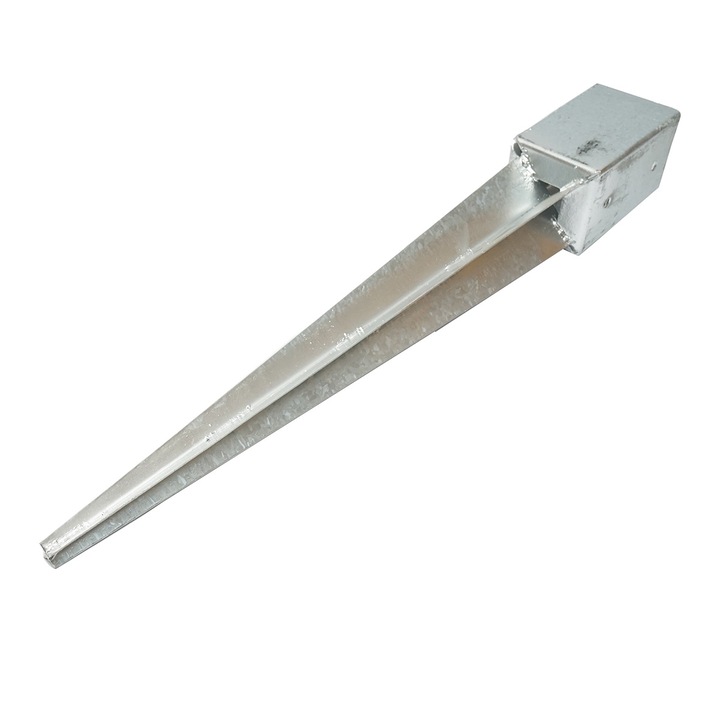 Suport stalp tip tarus 91x91x750mm, otel zincat, galvanizat