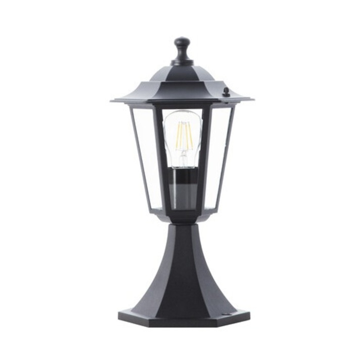 Stalp Pitic Carleen E27 Max. 1x60w, 36, 3 Cm, Pentru Exterior Ip44, Negru