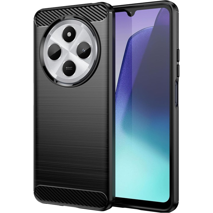 Калъф за Xiaomi Redmi 14C Carbon Liquid Silicone черен