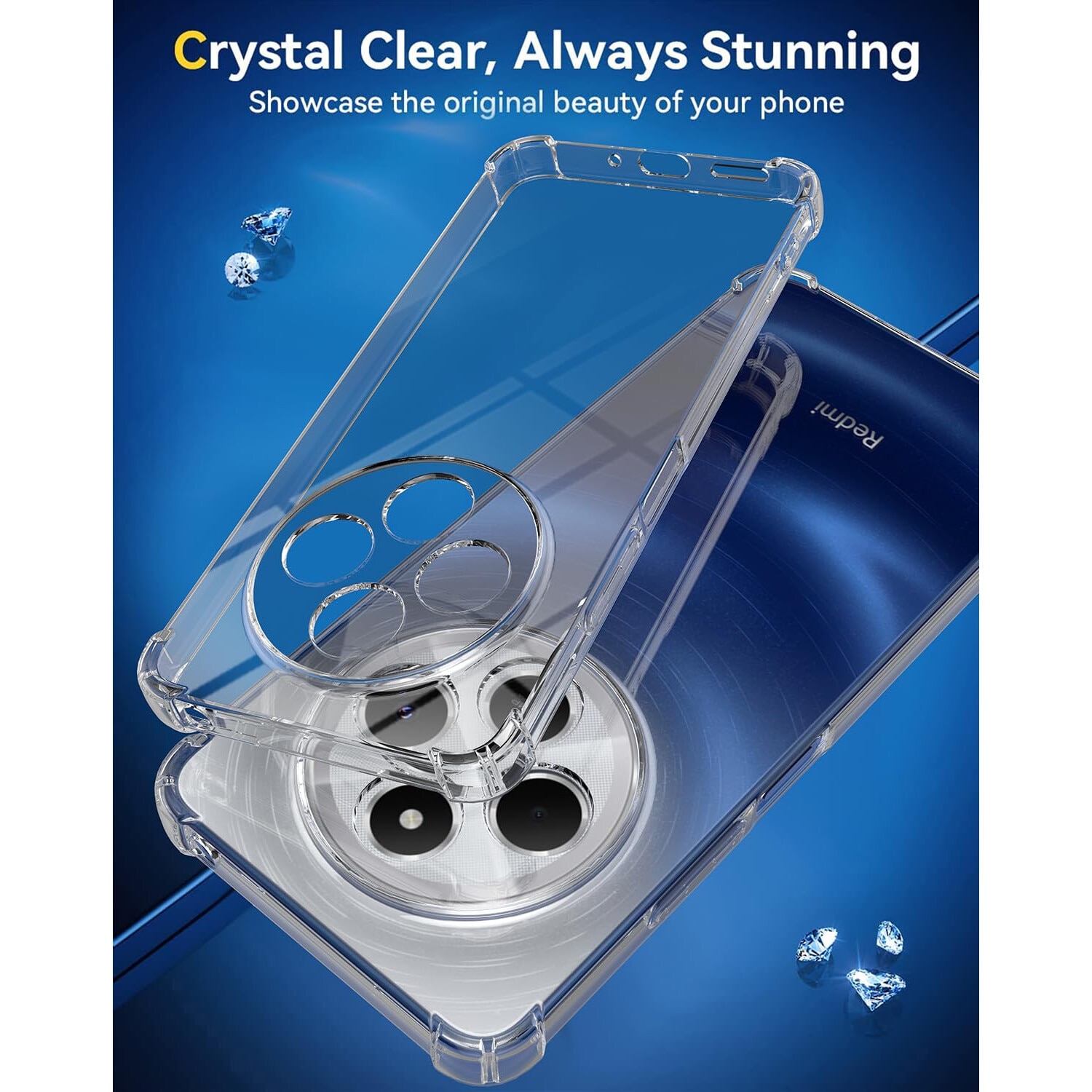 Husa pentru Xiaomi Redmi 14C Anti-Shock 1.5mm reinforced 4 corners clear