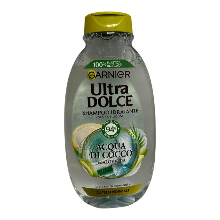 Sampon Garnier Ultra Dolce, Apa De Cocos si Aloe Vera, 250 ml