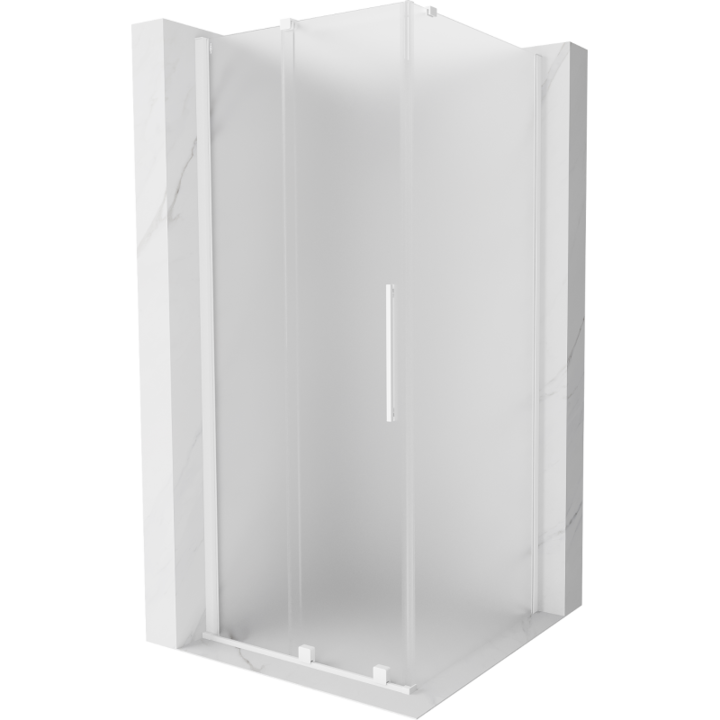 Mexen Velar cabina de dus glisanta 110 x 110 cm, mat, alb - 871-110-110-31-20