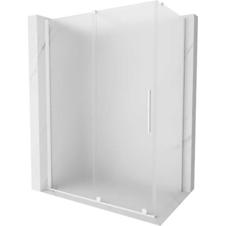 Mexen Velar cabina de dus culisanta 150 x 85 cm, mata, alba - 871-150-085-31-20
