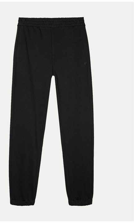 4F uniszex melegítőnadrág 4FWAW24TTROU0826 fekete laza szabású, pamut