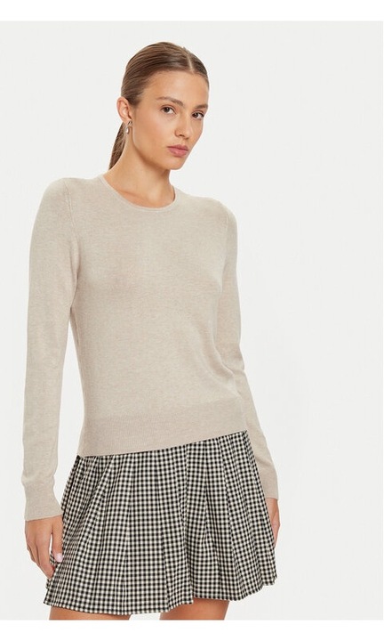 ONLY Pulover Venice 15333989 Ecru Regular Fit, Viscoza