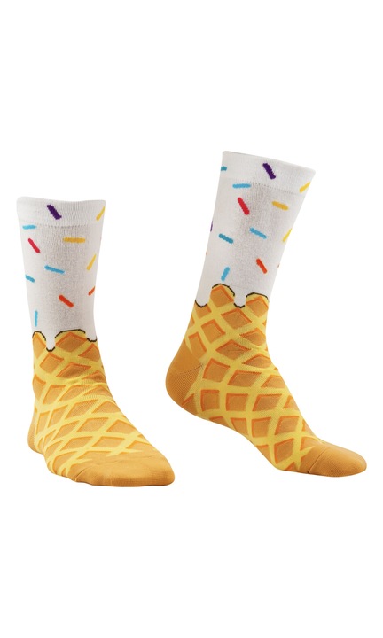 Високи цветни дамски чорапи Сладолед многоцветни Размер 36-40