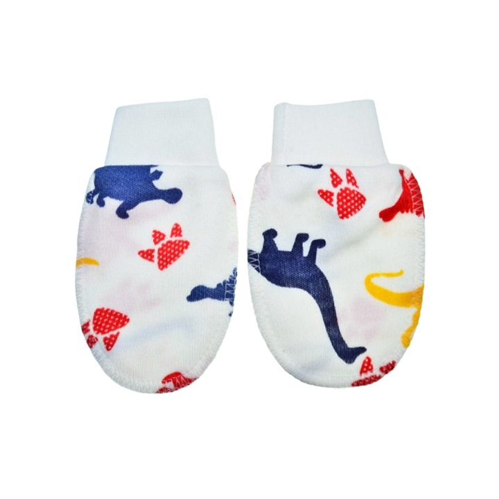 Újszülött kesztyű, Mini Junior MNMJ-16, 0-3 hónapos, fehér 56-62 CM