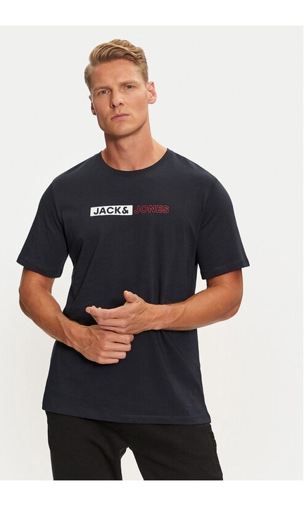 Jack&Jones Body póló 12233999 sötétkék standard szabású, pamut, M, L