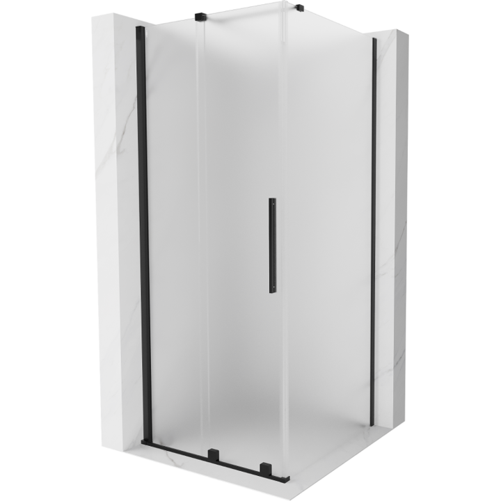 Mexen Velar cabina de dus glisanta 120 x 120 cm, mat, negru - 871-120-120-31-70
