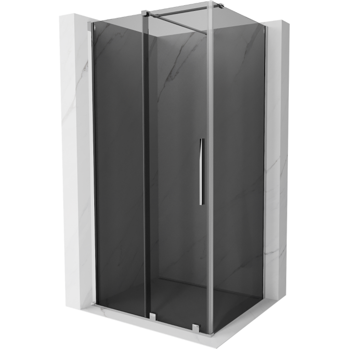 Mexen Velar cabina de dus culisanta 100 x 110 cm, grafit, crom - 871-100-110-41-01