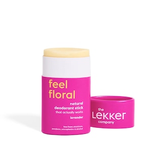 Deodorant Stick Lekker Feel Floral Lavanda – Natural, Vegan, Fara Aluminiu, 40g (Zero Plastic)