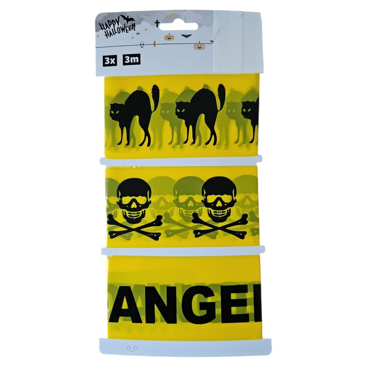 Decor set 3 benzi de delimitare Halloween 3x3m