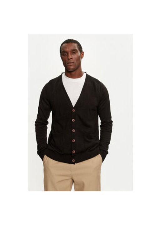 Brave Soul Cardigan MK-162GHAZALI Negru Regular Fit, Acril, Negru