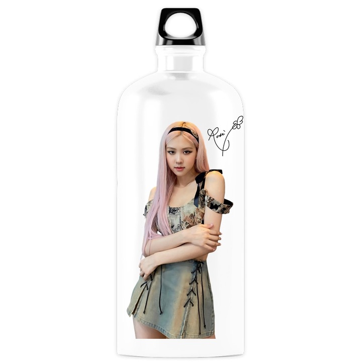 Recipient personalizat blackpink kpop rose blinks, metal-inox, 500 ml