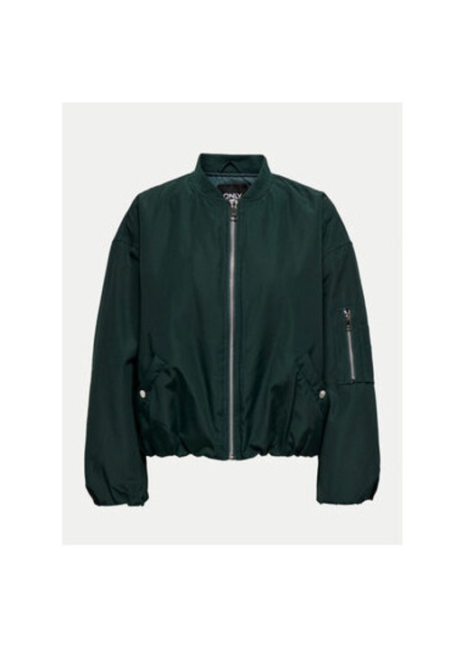 ONLY Geaca bomber Holly 15322124 Verde Loose Fit, Poliester, Verde