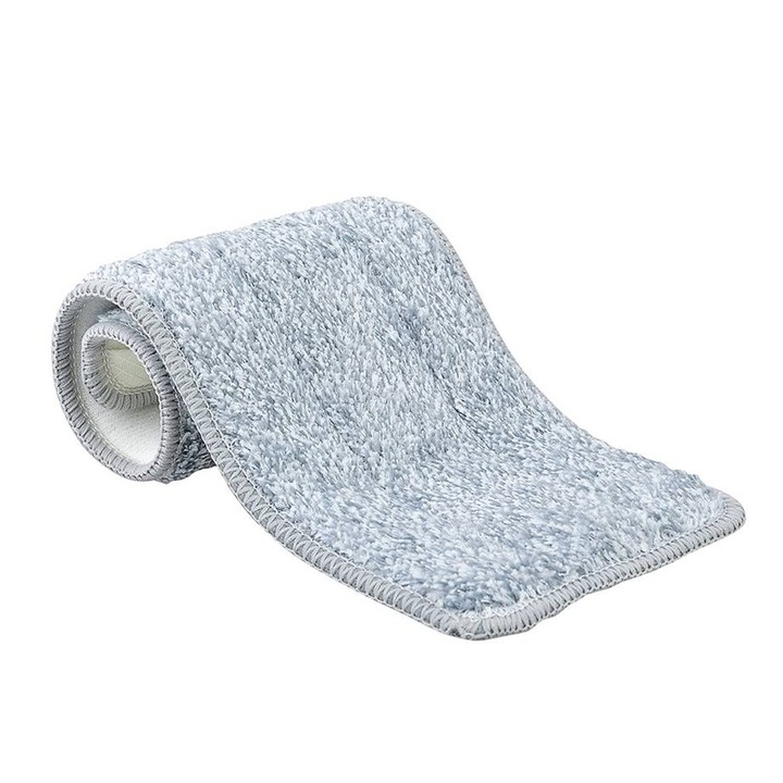 Rezerva pentru mop plat, microfibra, gri, 120 x 325 mm