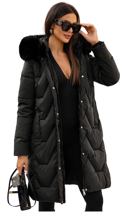 Geaca de femei OZONEE JS/16M9202, Negru