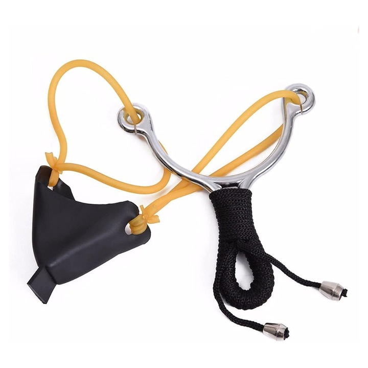 Arbaleta metalica pentru vanatoare si pescuit, manere ergonomice, dimensiuni mici, usor de transportat