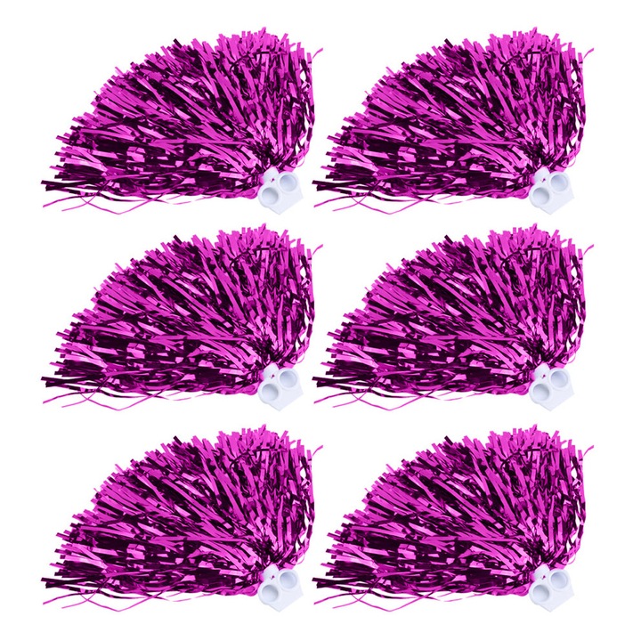 Помпони от PET фолио, Enforose, розово червено, комплект за спортни събития