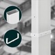 Suport pentru sisteme de ventilatie Kotarbau, plastic, 204x60mm, alb