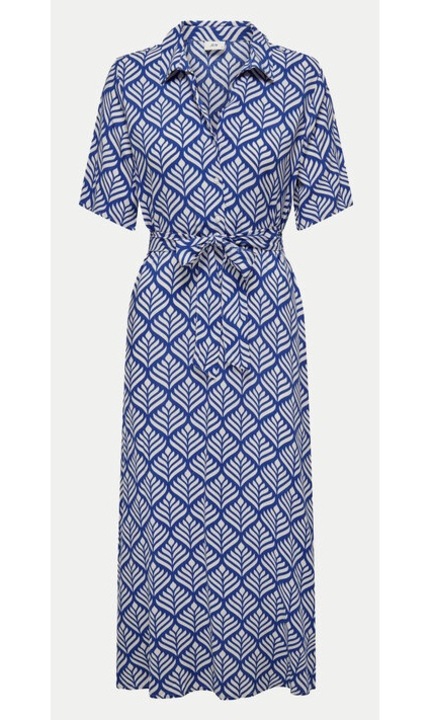 Рокля-риза JDY Starr 15320702 Синя, стандартна кройка, вискоза