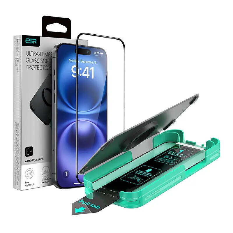 Folie protectie ESR Armorite compatibila cu iPhone 16 Black