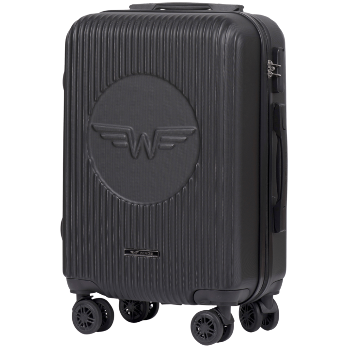 Кабинен куфар Wings Swallow 3.0 55x37x22 см ABS тъмно сив