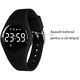 Ceas sportiv digital pentru copii, impermeabil, cu iluminare LED, alarma, cronometru, pedometru, curea din silicon, negru